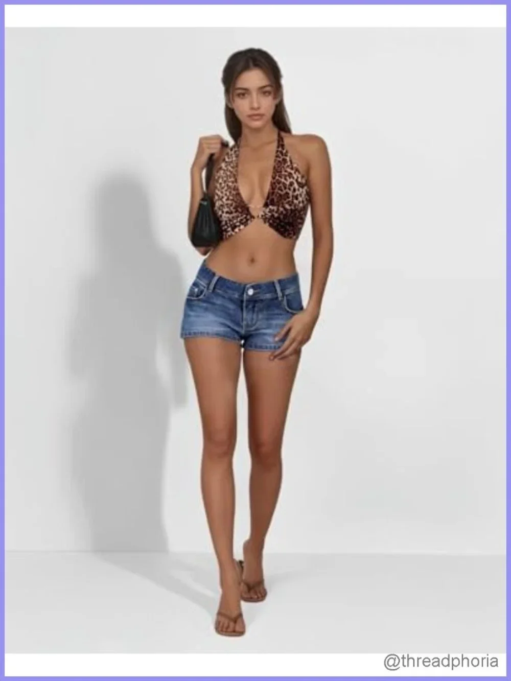 Low Rise Stretchy Denim Mini Shorts Women Y2K Slim Fit Summer